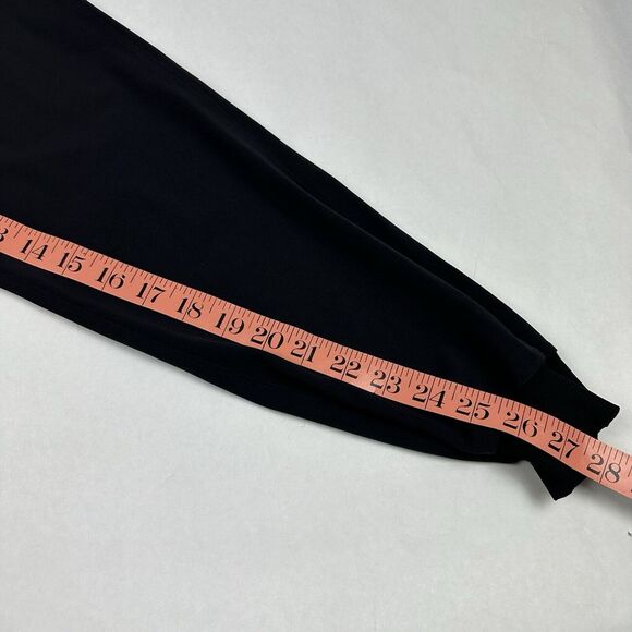 Lululemon Keep Moving Pants Womens 4 Black Mid Rise Tapered Leg 7/8 Drawstring - Picture 9 of 9